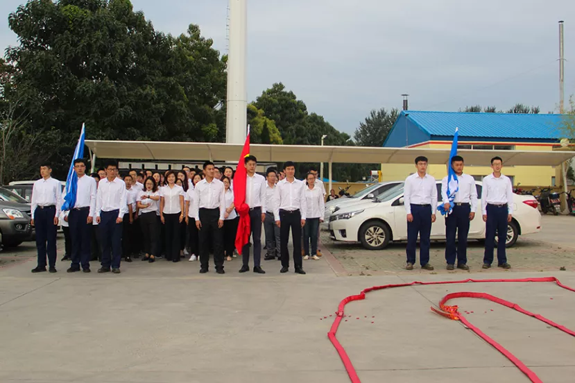 金正環(huán)保新廠(chǎng)區(qū)儀式